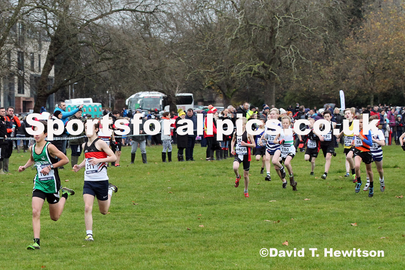 Boys under-13s, 2019 European Cross Country Trials and British Cross Challenge, Sefton Park, Liverpool.  Photo: David T. Hewitson/Sports for All Pics